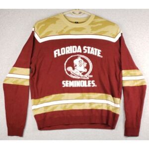 Florida State Seminoles NCAA‎ Ugly Christmas Sweater Size XXL Red Gold White
